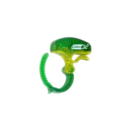 Cable Wholesale Mini Cable Clic, Reusable Ratcheting Adjustable Cable Management, 5/8 - 1 inch, Green 30CA-15115